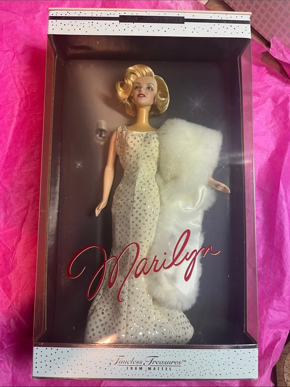 2001 Marilyn Barbie Doll NRFB - neck discoloration
